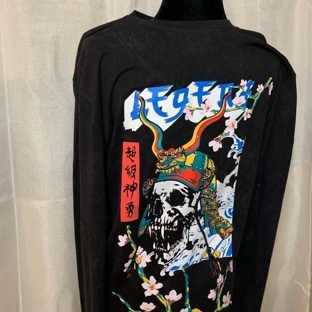 Original Gravity Menβs NWT Long Sleeve T-Shirt 'Skull Motif ' Size Mββββββββββ - Picture 7 of 8